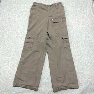 Harper and Ivy Cargo Pants Womens Large Gray Wide Leg Modern Chic Utility